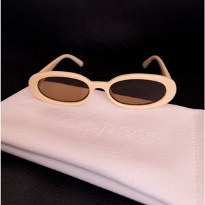 Le Specs Outta Love oval sunglasses